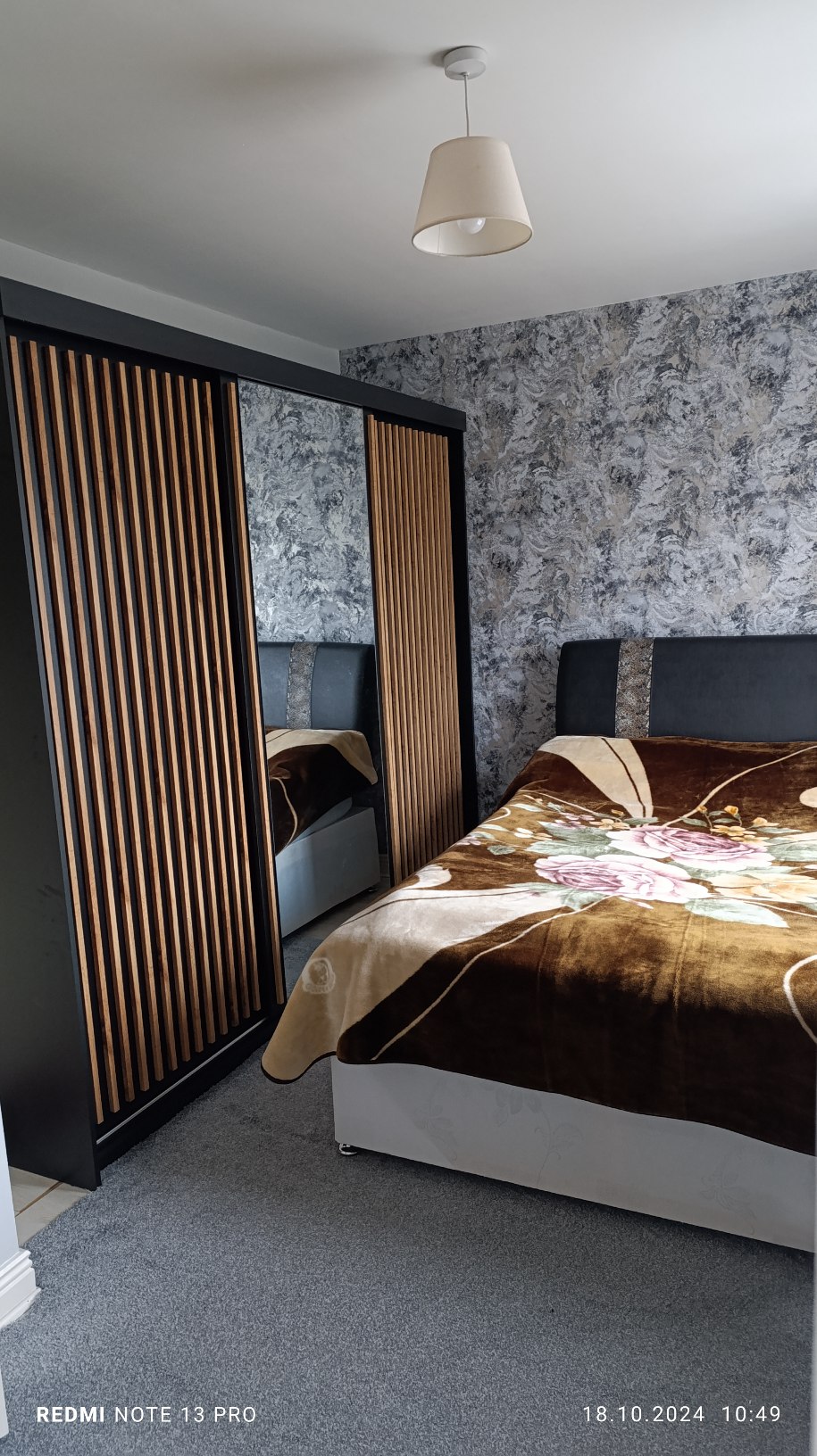 A real photo of Kiara Sliding Wardrobe 2.5m - Black by Viorica  (1)