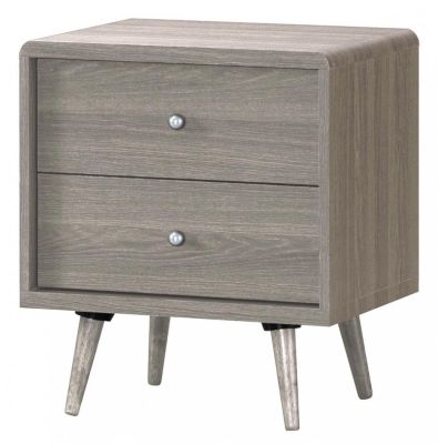 Belvoir Oak 2 Drawer Bedside - Grey