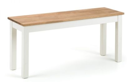 Coxmoor Bench - White & Oak