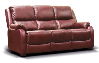 Parker Leather 3 Seater Sofa - Tabac