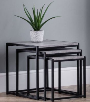 Staten Nest of Tables - Concrete Effect