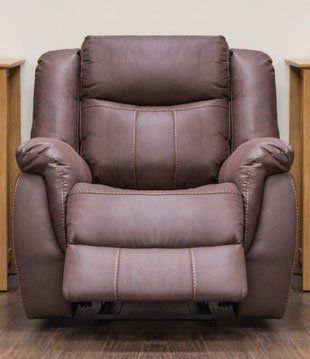 Walton Fabric 1 Seater Recliner Sofa - Brown