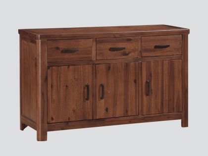 Andorra 3 Door Sideboard - Dark Acacia