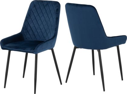Avery Chair (Box of 2) - Sapphire Blue Velvet