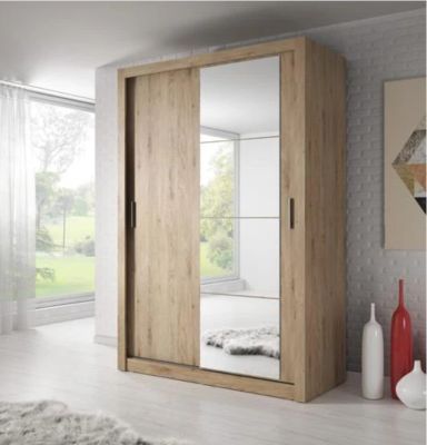 Denmark Large Sliderobe 1.5m - Shetland Oak