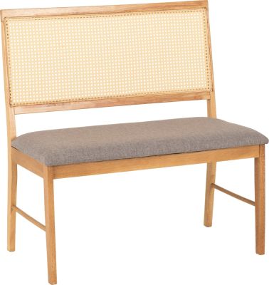 Ellis Dining Bench - Oak Effect / Grey 