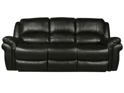 Farnham Leather Air 3 Seater Sofa -  Black