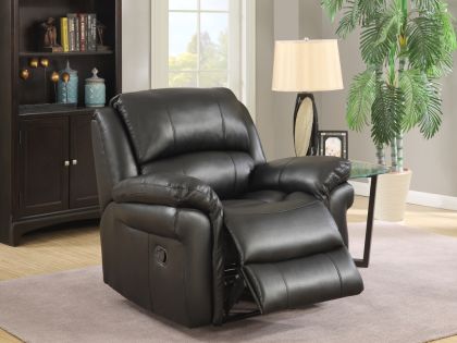 Farnham Leather Air Chair - Black