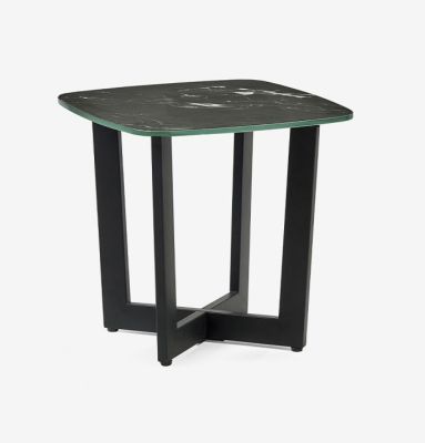 Olympus Lamp Table - Black Marble