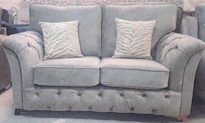 Phoenix Fabric 3 Seater Sofa - Dapple Silver