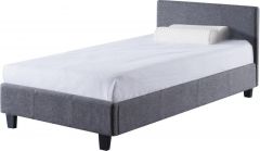 Prado Fabric Single Bed 3ft - Grey 