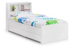 Manhattan Bookcase Bed - White High Gloss