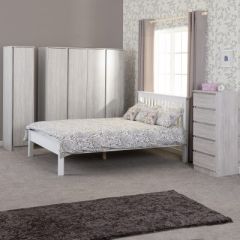 Monaco Bed Low Foot End - White