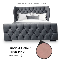 Oxford Wingback Plush Pink