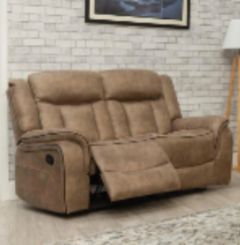 Westwood Fabric Recliner 2 Seater - Sand